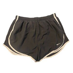 Nike Dri-Fit Ladies Medium Active Running Shorts Lined black & white mesh